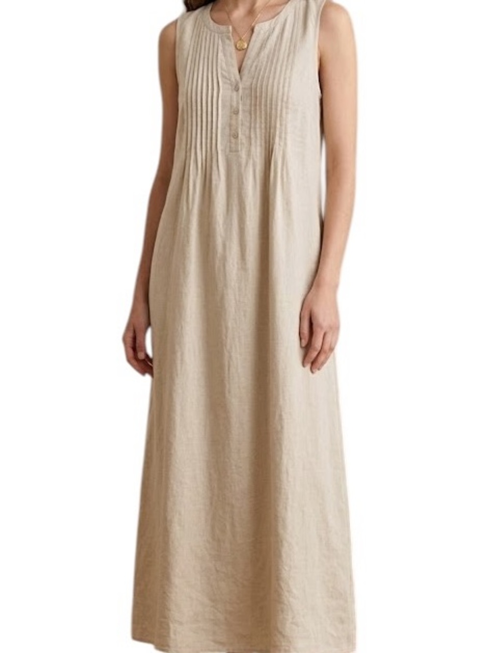 Malvin 100% Linen Maxi Shift Dress